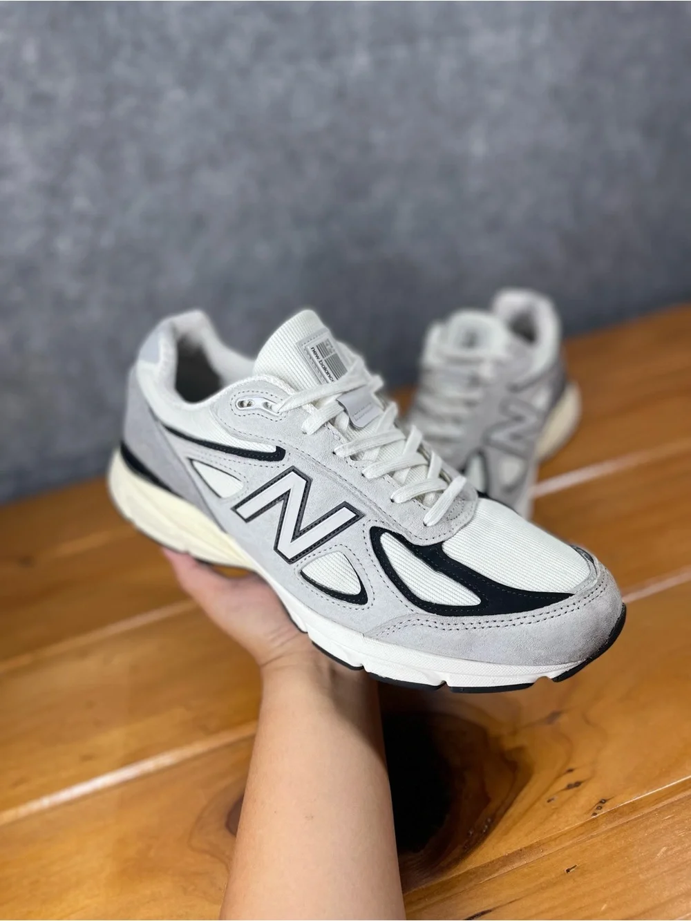 New Balance 990v4 Mens 11.5 Made in USA Grey Black Cream Teddy Santis U990TG4